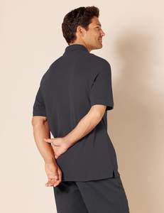 เสื้อโปโลผ้าฝ้ายแบบปิเก้พอดีตัวสำหรับผู้ชายเครื่องแบบนักเรียน - Product Image 4