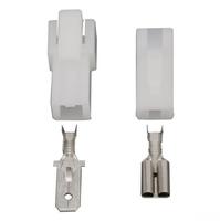 Honha 1 Pin 7.8 Series Sheathed Brass Contact Male/Female PBT/PA66 Automotive Car Lamp Socket Plug Adapter Connector Harness 12V