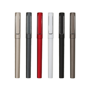 Stylos publicitaires en plastique avec logo personnalisé, sensation lourde, encre noire au carbone 0,5 mm, stylos à bille neutres, cadeaux promotionnels de bureau, vente en gros - Product Image 5
