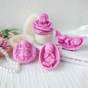 <span class=keywords><strong>Molde</strong></span> de Silicona 3D de Ángel para Velas de Aromaterapia Jabón Lindo de Bebé Moldes DIY para <span class=keywords><strong>Fondant</strong></span> y Chocolate - Product Image 6