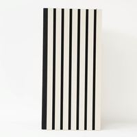 Panneau acoustique en bois à lattes, insonorisant, avec support en feutre noir, pour la décoration des salles de cinéma et de conférence