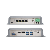 Penjualan terlaris J4125 J1900 PC Mini Windows 10 & Linux Wifi 4 * antarmuka jaringan Firewall Pc Mini tanpa kipas komputer tertanam dalam stok
