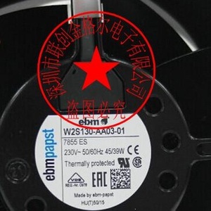 W2S130-AA03-01 Axial Fan 230V 45W Duct Mounting High Temperature Resistant Industrial Use - Product Image 3
