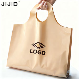Jijid Custom Herbruikbare Middelgrote Winkel Verpakking Kleurrijke Polyethyleen Plastic Boodschappentassen Met Gepersonaliseerd Logo - Product Image 1