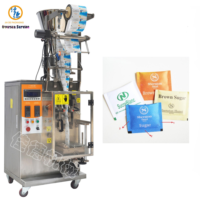 Machine de remplissage et d'emballage automatique multifonctionnelle pour poudre/granulés, sachet à scellage 3/4 côtés, actionnement pneumatique, facile à utiliser