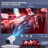 Mini projecteur de cinéma maison rétro B68, 2 Go de RAM, 1080P, portable, WiFi, avec haut-parleurs intégrés
