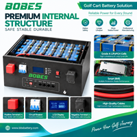Batterie LiFePO4 48V 100Ah pour voiturette de golf, directement de l'usine, avec système de gestion intelligent et longue durée de vie, cycle profond.
