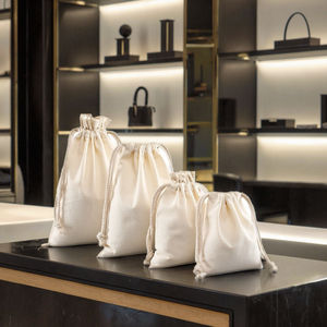 Wholesale Custom Large Capacity Recyclable Storage Drawstring Canvas Pocket Luxury <strong>Dust</strong> <strong>Bag</strong> Packaging Handbags - Product Image 2