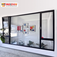 Ventanas Corredizas de Aluminio de la Serie HN de WEIDUN, Elegantes y Modernas, con Vidrio Templado, Diseño Gráfico Ultra Delgado