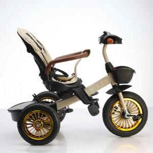 Tricycle pour enfants à 3 roues en tissu de lin, marcheur pour bébé, tricycle pour enfants, prix d'usine <span class=keywords><strong>pas</strong></span> <span class=keywords><strong>cher</strong></span>, marque Mengdong, capacité de charge de 50 kg - Product Image 3