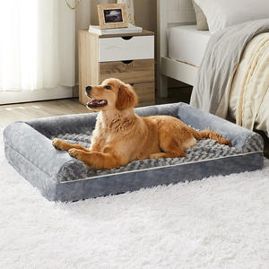 Neues Stoff-Hundebett für Alle Jahreszeiten, Quadratisches Haustiernest, Atmungsaktives Haustierbett, Sommer-Kühl, Winter-Warm Sofa - Product Image 2