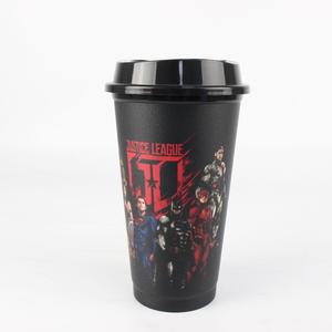 Vaso <span class=keywords><strong>de</strong></span> Café <span class=keywords><strong>de</strong></span> Plástico <span class=keywords><strong>de</strong></span> 425 ml <span class=keywords><strong>de</strong></span> la <span class=keywords><strong>Liga</strong></span> <span class=keywords><strong>de</strong></span> la Justicia con Tapa, Vaso Reutilizable para Oficina y Actividades al Aire Libre - Product Image 2