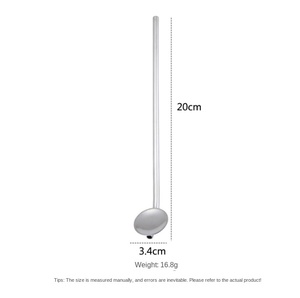 Cuchara de Acero Inoxidable 304 DFS0324, Cuchara para Batir Leche, Té y Café para Bares y Restaurantes, Cuchara Creativa para Postres con Diseño Láser - Product Image 5