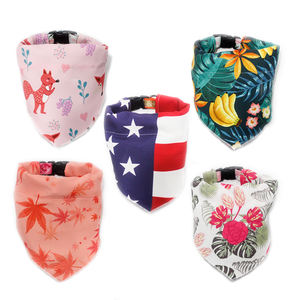 2025 사용자 정의 디자인 패션 <span class=keywords><strong>PET</strong></span> 두건 스카프 세트 개와 고양이를위한 동물 패턴과 피부 친화적 인 폴리에스터 여름 스타일 - Product Image 5