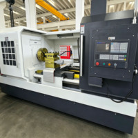 Torno CNC CK6180 de Alta Resistencia, Bancada Plana, Alta Precisión, Gran Diámetro, para Torneado de Metal, con Certificación CE para Fabricación Industrial