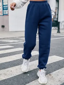 Wholesale Sweatpants Women Jogger Pants Custom Cotton <b>Trouser</b> Women <b>Elastic</b> <b>Waist</b> Solid Sweatpants - Product Image 6