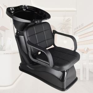 Chaise de salon de coiffure moderne et confortable, style lit, avec bac à shampoing, lavabo, unité de lavage de cheveux en plastique, chaise de lavage de cheveux - Product Image 3