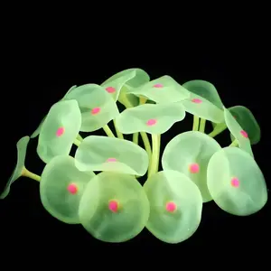 Aquarium luminous aquatic flower fish tank landscape silicone flower micro landscape decoration