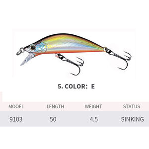 Iscas BUBBA para Pesca Atacado 50mm 40g Isca Minnow Dura ABS para Pesca de Bass, Carpa, Oceano, Barco, Rio, Lago, Praia, Pesca de Truta - Product Image 2
