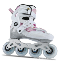 Patins à roulettes pour adultes 4x80mm 85A Roues à rebond élevé Roulements ABEC-7 Conception ventilée Patins de fitness en plein air