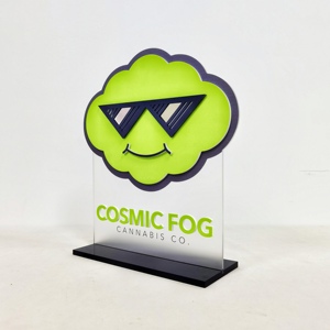 <b>Bar</b> Sign, Color Changing LED Lights display edge lit acrylic sign base from Acrylic World - Product Image 2