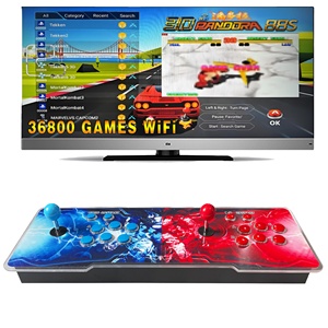 Mới <span class=keywords><strong>Retro</strong></span> Pandora hộp trò chơi Arcade giao diện điều khiển 3D phiên bản 36800 Trò chơi Hỗ trợ kết nối có dây cho FC GB <span class=keywords><strong>Android</strong></span> GBC MD SFC định dạng - Product Image 1