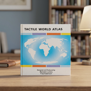 Libro Táctil 'Torch-it Around the World' con Geografía en Braille, Herramienta de Aprendizaje Sensorial para Personas Ciegas (Hecho en Gujarat) - Product Image 2