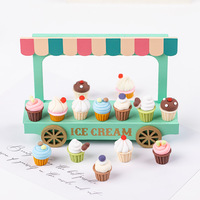 Accessoires en résine simulée DIY Candy Toy Stereo Ice Cream Cake Cup Colorful Pink Cream Glue Mobile Phone Case Acrylic Plastic