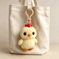 Porte-clés en peluche personnalisé, animaux en peluche mignons de dessin animé, pendentifs de sac, vente en gros, petits jouets en peluche doux, fabricant, cadeau