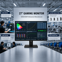 Monitor Gaming 27 Inci QHD 400Hz Panel IPS 2560x1440 Layar Ultra High Refresh Rate Produsen OEM ODM