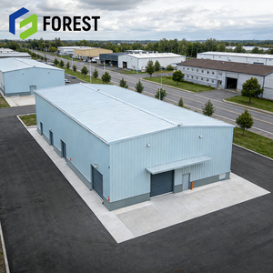 Atelier en structure légère d'acier pour stockage alimentaire aux États-Unis (Ontario), robuste avec poutres en H, usine industrielle modulaire en Malaisie - Product Image 1
