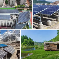 Solución de Sistema Solar Personalizado de 3KW, Sistema Híbrido Fuera de la Red de 3KW, Puede Alimentar Electrodomésticos de 3KW para Familias Pequeñas y Casas de Campo