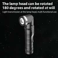 Lampe torche EDC puissante en alliage d'aluminium, rechargeable par USB, avec queue rotative magnétique, faisceau réglable, portée 150M, IP44, 1400 Lumens, Spot