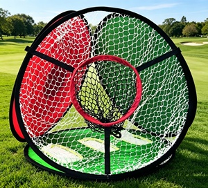 Red de Práctica de Golf 4 en 1 Plegable con Bolsa de Transporte para Entrenamiento en Interiores, Exteriores y Jardín - Product Image 3