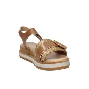 Sandalias Valleverde Donna de Madera de Sándalo Beige con Plataforma y Tacón de 37,4 cm - Product Image 4