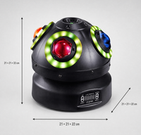 Projecteur de scène LED laser RVBW à tête mobile, effet stroboscopique, pour DJ, modèle Nebula Ship