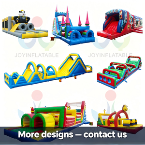 Juegos <span class=keywords><strong>de</strong></span> Obstáculos Inflables <span class=keywords><strong>de</strong></span> PVC Comerciales con Toboganes, Pared <span class=keywords><strong>de</strong></span> Escalada y Pilares Desplegables para Niños y Adultos - Product Image 6