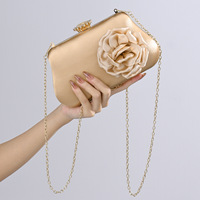 Nouveau Sac de Soirée en Satin à Motifs Floraux pour Femme, Sac à Bandoulière Messager, Design Original, Sac à Main de Mariée, Pochette de Soirée Élégante