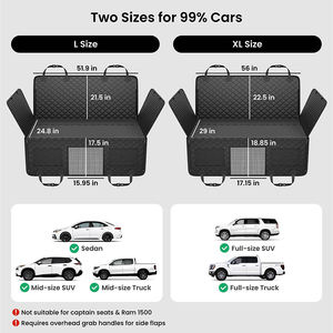 Protector de Asiento para Perros, Hamaca para Mascotas en el Asiento Trasero del Coche, Extensor de Cama para Perros, Protector de Asiento Impermeable Negro, Tamaño Universal - Product Image 6