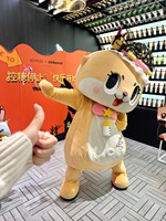Mascotte personnalisée à haute visibilité, personnage lunaire, taille unique, pour événements scolaires, testée pour la sécurité