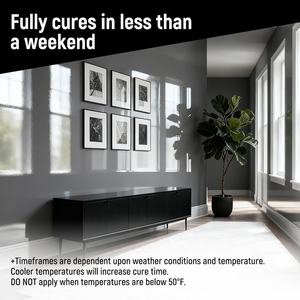 Kit de peinture époxy professionnelle pour sols (1 gallon) gris marine, revêtement acrylique pour béton, garages, sous-sols |   Formule à un composant | - Product Image 4