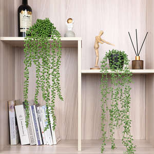 Meilleure vente 2023 Pot d'<span class=keywords><strong>armoire</strong></span> de maison bande suspendue bonsaï décoration intérieure Pot de Simulation de plante verte - Product Image 3