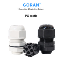GORAN PG Authenticated Multi-Hole Plastic IP68 Waterproof Porous Nylon Low Voltage Industrial Use Cable Gland Connector Wiring