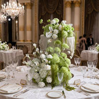 Boule de fleurs artificielles multicolores pour centre de table de mariage, fête d'anniversaire, événement extérieur, décoration de table