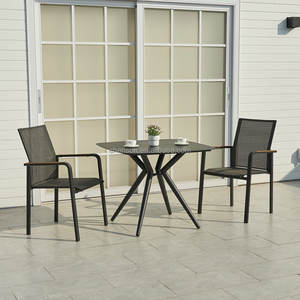 Ristorante commerciale mobili <span class=keywords><strong>quadrato</strong></span> in alluminio <span class=keywords><strong>tavolo</strong></span> <span class=keywords><strong>esterno</strong></span> per sala <span class=keywords><strong>da</strong></span> pranzo - Product Image 4