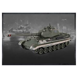 Offres Spéciales 99805 1/28 Échelle 2.4GHz Fonction Complète 9 Canaux RC Allemand <span class=keywords><strong>Tigre</strong></span> Infrarouge Réservoir Modèle Jouet Avec Lumière et Musique - Product Image 4