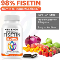 OEM ODM Marque Privée Fisetin Liposomal 1500mg Anti-âge Longue Durée Antioxydant Suppléments Pure Quercétine Capsules de Fisetin