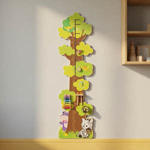 Righello di crescita in legno STEM da parete - Giocattolo educativo per bambini dai 2 ai 13 anni - Product Image 2