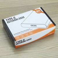 USB 3.1 NVMe PCIe M.2 SSD Kandang NGFF HDD Pembaca Kartu Adaptor Hard Disk Drive Konverter Caddy Kotak, Kabel AC Tipe USB