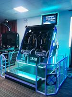 Meilleur prix réalité virtuelle 9D expérience de montagnes russes dynamique 2 sièges 360 VR Motion Ride VR chaise